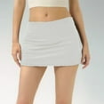 thumbnail image 1 of Women's Vintage Sporty Low Rise Skirt Slim Fit Stretch Tennis Mini Skirt For Yoga And Fitness Twill on Midi Skirt Tennis Skirts High Low Skirts for Women Can Can Skirt Skirt Hangers with Clips, 1 of 3