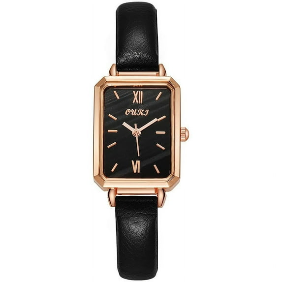 Women's Vintage Square Dial Belt Watch with Adjustable Buckle, Retro Style Quartz Analog Watch, Ideal Gift for Her on Special Occasions