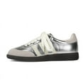 thumbnail image 1 of Women's Vintage Style Leather Sneakers, Lace-up Platform Shoes, 1 of 14