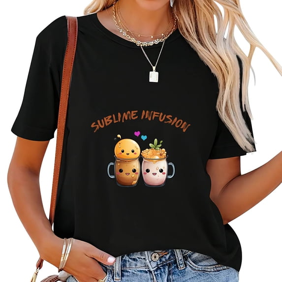 Women's Vintage Volleyball Print T-Shirt