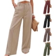 thumbnail image 1 of Women's Vintage Wide Leg Denim Jeans, Mid Rise Relaxed Fit with Functional Pockets, Casual Long Pants for Everyday Wear, Flowy | CSEONE,Wine XL, 1 of 8