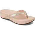 thumbnail image 1 of Women's Vionic High Tide Toe Post Sandal Rose Gold Leather/Textile 8 M, 1 of 5