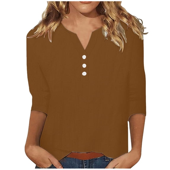 Women's Viscose Sleep T-Shirt V-Neck Pajamas Top