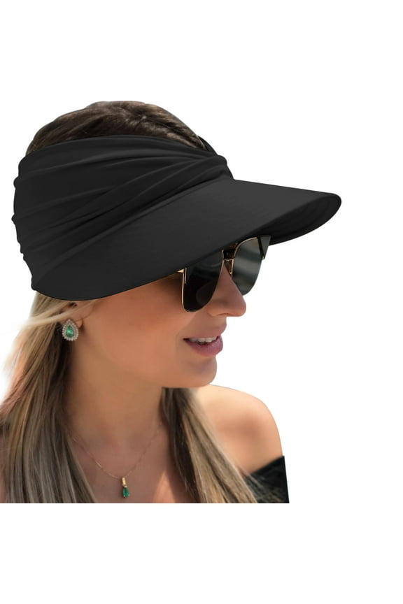 Women's Visor Cap with Sun Protection, Wide Brim, UV Protection