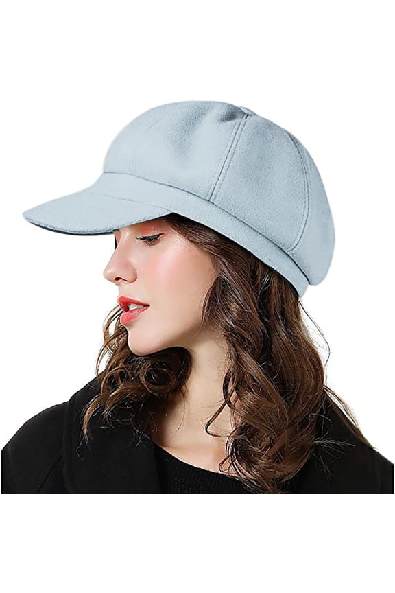 Women's Visors Ladies Hats Go With Everything Duck Tongue Hat Beret Retro Autumn Winter Warm Hat Women's Accessories Visors M
