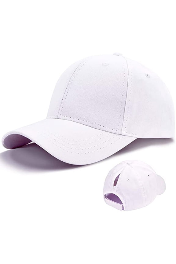 Women's Visors Ponytail Messy Buns Trucker Plain Baseball Visor Cap Unisex Hat Women's Accessories Visors