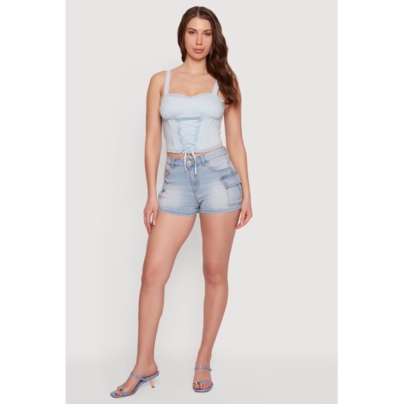 Women's WAX Denim Cargo Shorts