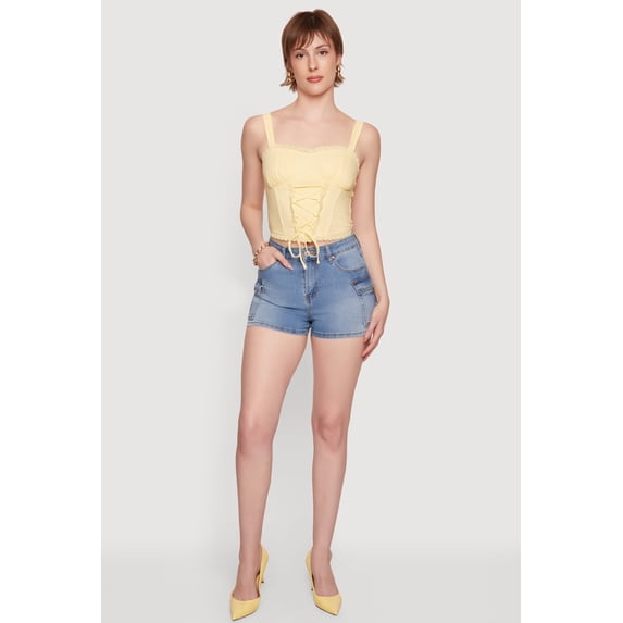Women's WAX Denim Cargo Shorts