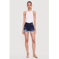 thumbnail image 1 of Women's WAX Distressed Fixed Cuff Denim Shorts, 1 of 4