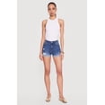 thumbnail image 1 of Women's WAX Distressed Fixed Cuff Denim Shorts, 1 of 4