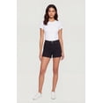 thumbnail image 1 of Women's WAX Fixed Cuff Stretch Denim Shorts, 1 of 4