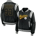 thumbnail image 1 of Women's WEAR by Erin Andrews Black Pittsburgh Steelers Bomber Full-Zip Jacket, 1 of 3