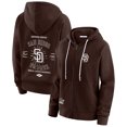 thumbnail image 1 of Women's WEAR by Erin Andrews Brown San Diego Padres Vintage Full-Zip Raglan Hoodie, 1 of 5