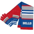 thumbnail image 1 of Women's WEAR by Erin Andrews Buffalo Bills Stripe Glove & Scarf Set, 1 of 3