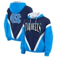 thumbnail image 1 of Women's WEAR by Erin Andrews Blue/Navy North Carolina Tar Heels Colorblock Full-Zip Hoodie Windbreaker Jacket, 1 of 5