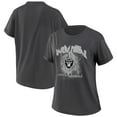 thumbnail image 1 of Women's WEAR by Erin Andrews Charcoal Las Vegas Raiders Boyfriend T-Shirt, 1 of 3