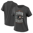 thumbnail image 1 of Women's WEAR by Erin Andrews  Charcoal Philadelphia Flyers 2024 NHL Stadium Series Boyfriend T-Shirt, 1 of 3