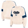 thumbnail image 1 of Women's WEAR by Erin Andrews  Cream Indianapolis Colts Stripe Pullover Sweater, 1 of 4