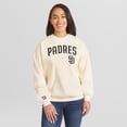 thumbnail image 1 of Women's WEAR by Erin Andrews Cream San Diego Padres Heavyweight Crew Neck Sweatshirt, 1 of 4