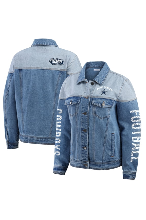Women's WEAR by Erin Andrews  Dallas Cowboys Full-Button Denim Jacket