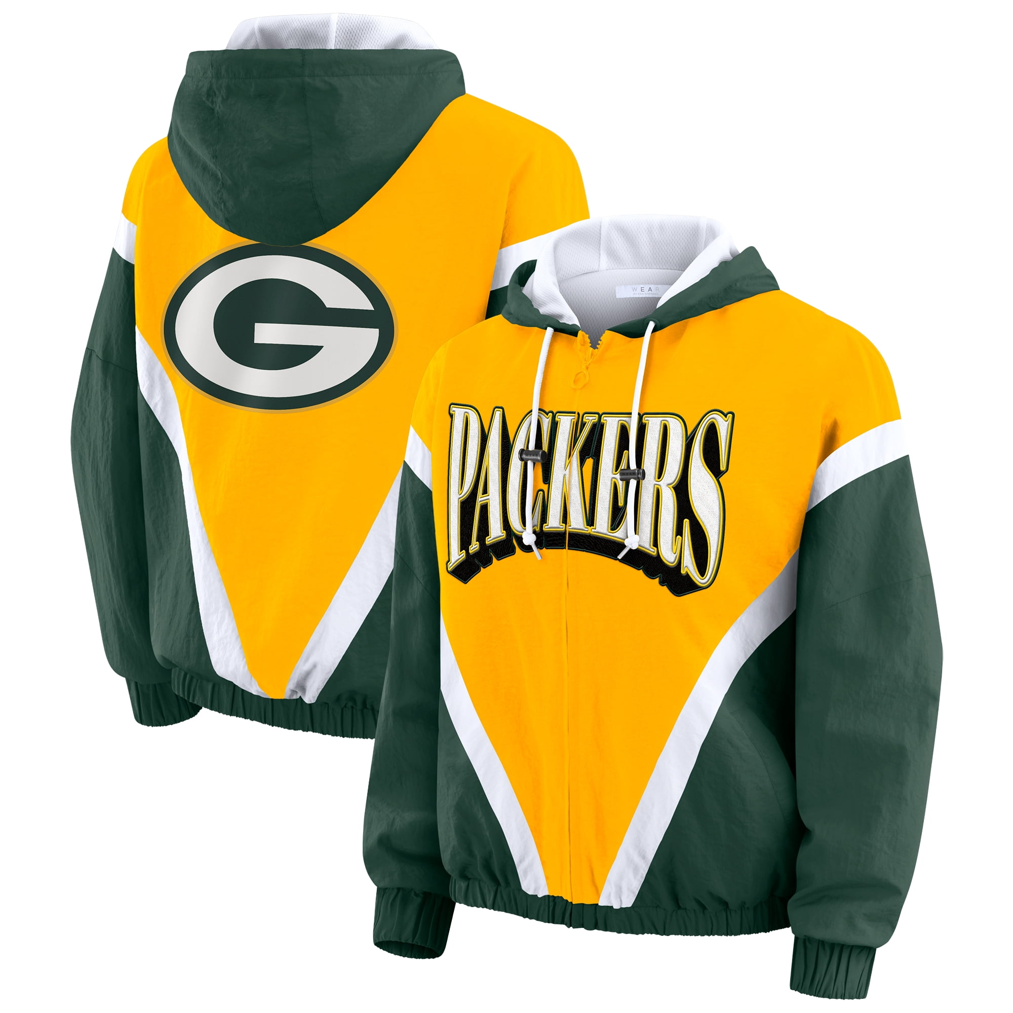 Women's WEAR by Erin Andrews Gold/Green Green Bay Packers Plus