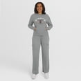 thumbnail image 1 of Women's WEAR by Erin Andrews Gray San Francisco Giants Waffle-Knit Long-Sleeve Hoodie & Lounge Pant Set, 1 of 6