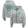 thumbnail image 1 of Women's WEAR by Erin Andrews Heather Gray Boston Celtics Speckled Radiator Full-Zip Hoodie, 1 of 3