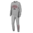 thumbnail image 1 of Women's WEAR by Erin Andrews Heather Gray Carolina Hurricanes Knit Long Sleeve Tri-Blend T-Shirt & Pants Sleep Set, 1 of 5