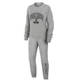 thumbnail image 1 of Women's WEAR by Erin Andrews Heather Gray Vegas Golden Knights Knit Long Sleeve Tri-Blend T-Shirt & Pants Sleep Set, 1 of 5