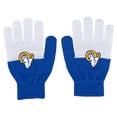 thumbnail image 1 of Women's WEAR by Erin Andrews Los Angeles Rams Color-Block Gloves, 1 of 2