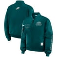 thumbnail image 1 of Women's WEAR by Erin Andrews Midnight Green Philadelphia Eagles Patch Full-Zip Bomber Jacket, 1 of 5
