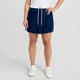 thumbnail image 1 of Women's WEAR by Erin Andrews  Navy Atlanta Braves Pleated Skort, 1 of 6
