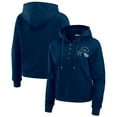 thumbnail image 1 of Women's WEAR by Erin Andrews  Navy Dallas Cowboys Waffle Hoodie Pullover Top, 1 of 4