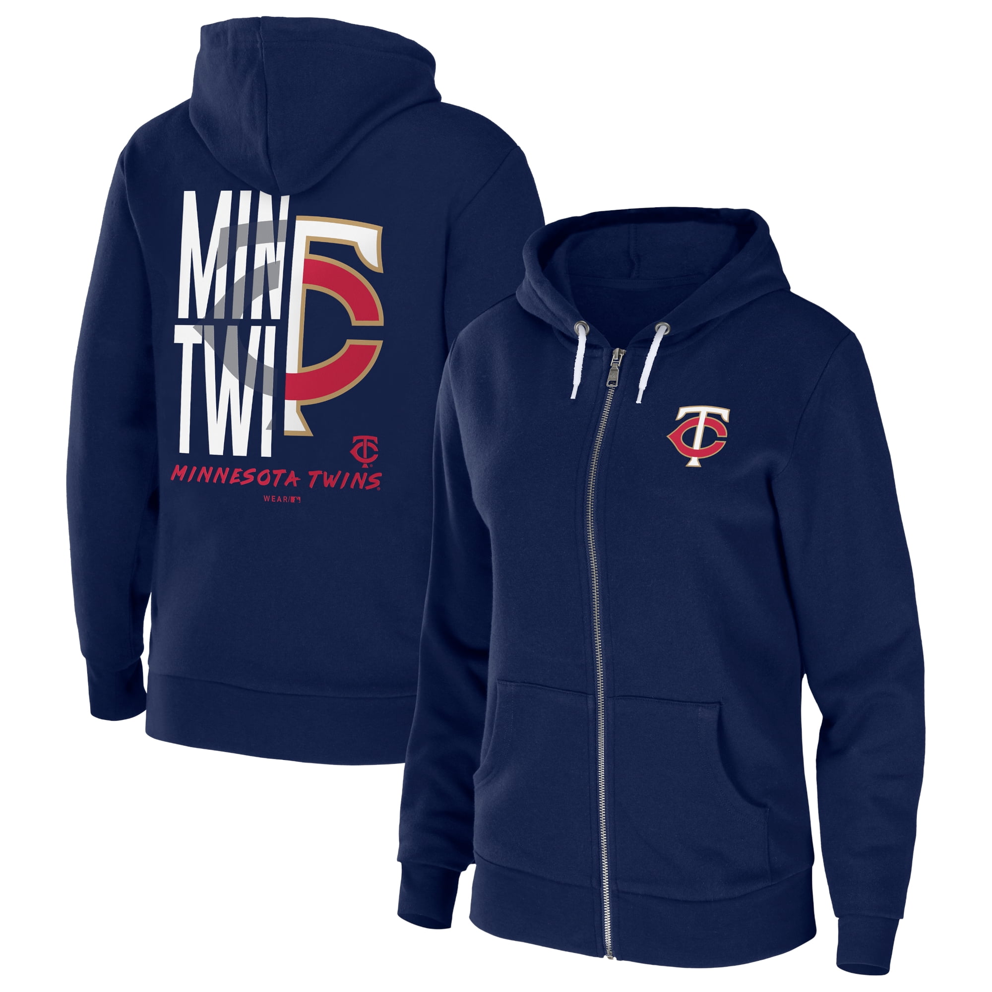 Women's WEAR by Erin Andrews Navy Minnesota Twins Sponge Fleece