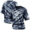 thumbnail image 1 of Women's WEAR by Erin Andrews Navy New England Patriots Tie-Dye T-Shirt, 1 of 3