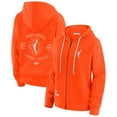 thumbnail image 1 of Women's WEAR by Erin Andrews Orange WNBA Vintage Full-Zip Raglan Hoodie, 1 of 5