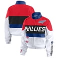 thumbnail image 1 of Women's WEAR by Erin Andrews  Red/White Philadelphia Phillies Racing Full-Zip Jacket, 1 of 4