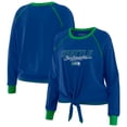 thumbnail image 1 of Women's WEAR by Erin Andrews Royal Seattle Seahawks Tie-Front Long Sleeve T-Shirt, 1 of 4
