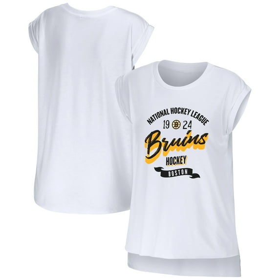 Women's WEAR by Erin Andrews White Boston Bruins Domestic Tank Top