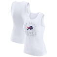 thumbnail image 1 of Women's WEAR by Erin Andrews  White Buffalo Bills Ribbed Graphic Tank Top, 1 of 5