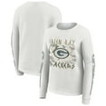 thumbnail image 1 of Women's WEAR by Erin Andrews  White Green Bay Packers Graphic Waffle Long-Sleeve T-Shirt, 1 of 4