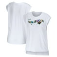 thumbnail image 1 of Women's WEAR by Erin Andrews White Minnesota Wild Greetings From Muscle T-Shirt, 1 of 3