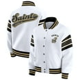 thumbnail image 1 of Women's WEAR by Erin Andrews White New Orleans Saints Full-Snap Fleece Sweatshirt Jacket, 1 of 6