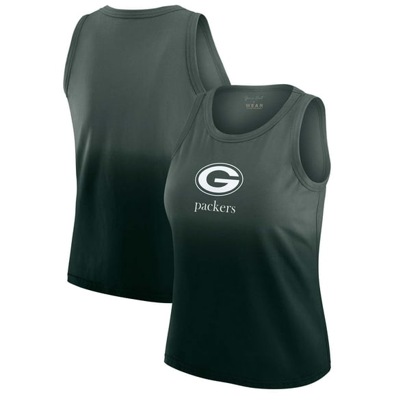 Women's WEAR by Erin Andrews x Gracie Hunt Green Green Bay Packers Ombre Tank Top