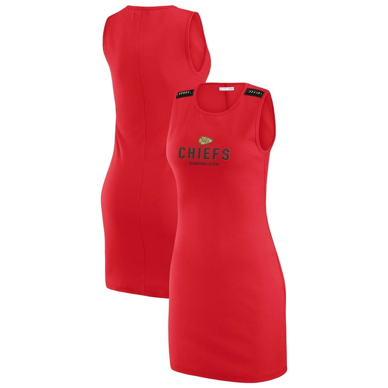 kansas city chiefs jersey dress Women's Gameday Couture Red Kansas City Chiefs Perfect Score Vintage T-Shirt Dress Size: Small