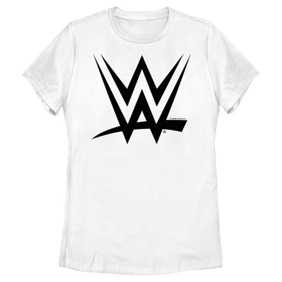 Women's WWE Black Logo  Graphic Tee White Small