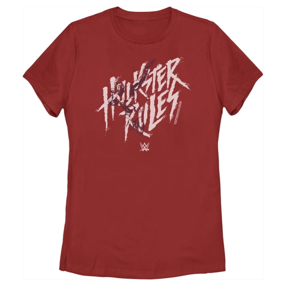 Women's WWE Hulk Hogan Hulkster Rules Graphic Tee Red Large