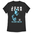 thumbnail image 1 of Women's WWE John Cena You Can't See Me Blue Graphic Tee Black Large, 1 of 4
