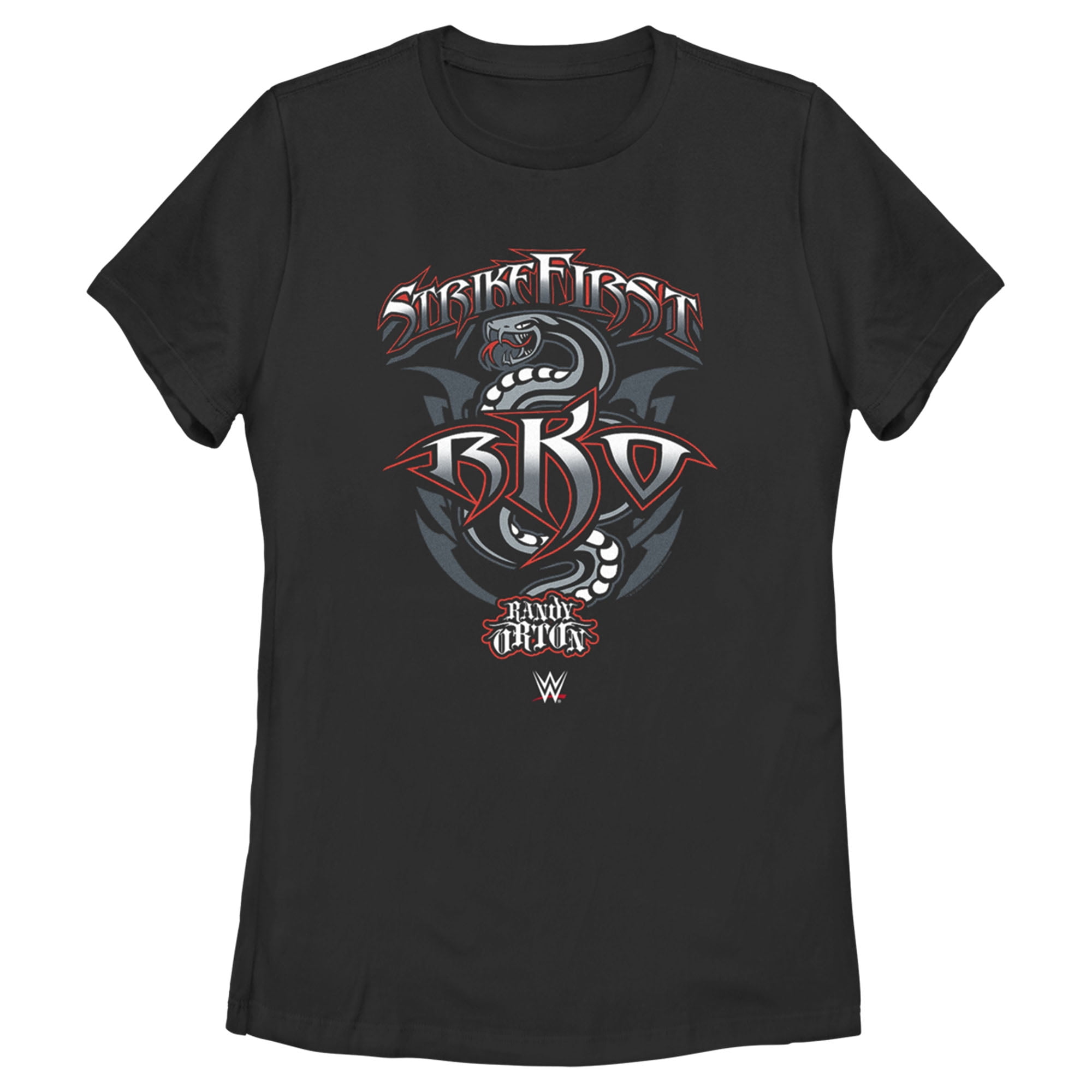 Women's WWE Randy Orton Strikefirst RKO Graphic Tee Black Large -  Walmart.com, image size:2000x2000
