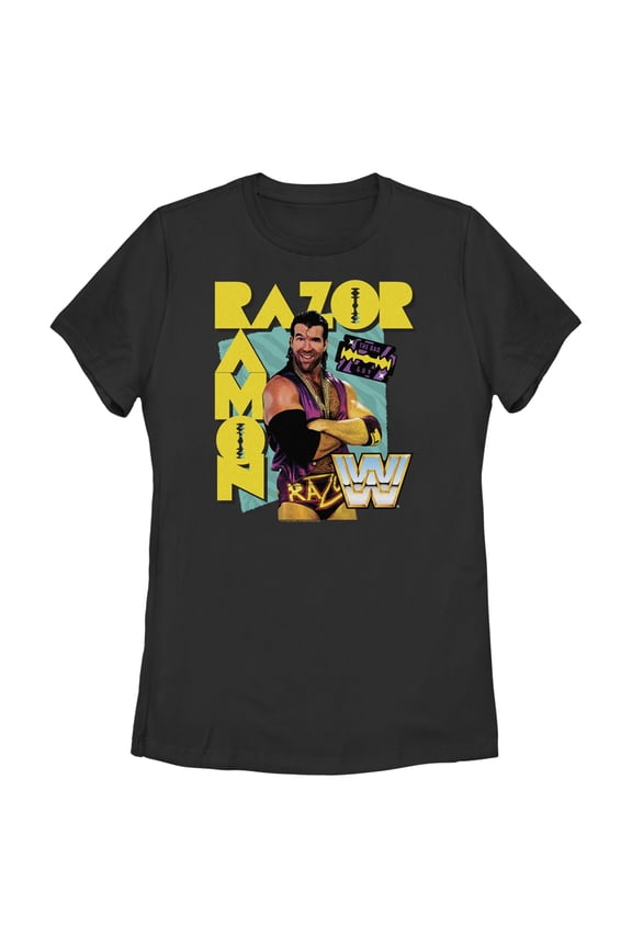 Women's WWE Razor Ramon  Graphic Tee Black Small